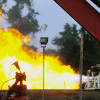 Gas flare at InterOil's Antelope gas field in Gulf Province. Credit: InterOil