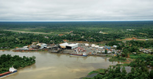 The river port of Kiunga on the Fly River. Credit: OTML