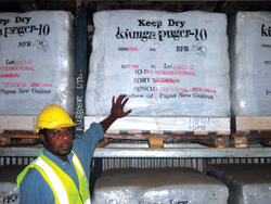 PNG rubber is sold to Europe, China and Australia