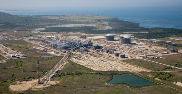 The PNG LNG plant under construction. Credit: ExxonMobil