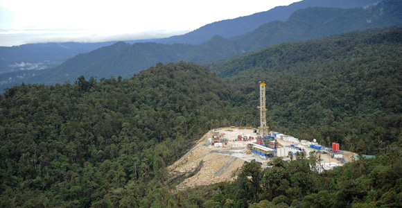 Oil Search's exploration site in the Highlands. Credit: Bob Armstrong
