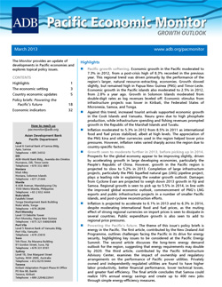 Pacific Economic Monitor - March 2013
