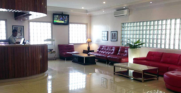 The reception at the Lae City Hotel