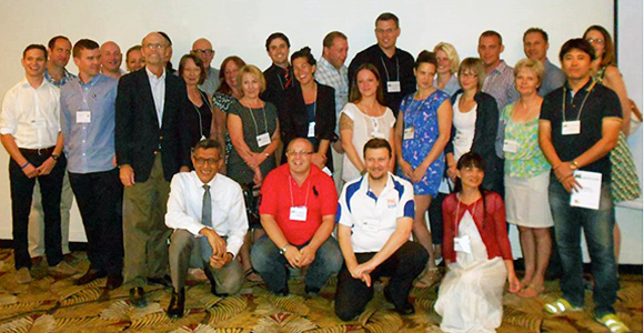 Overseas delegates to Lukim PNG Nau 2013 tourism promotion event.