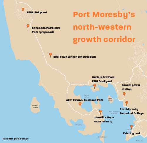 Port Moresby's growth corridor