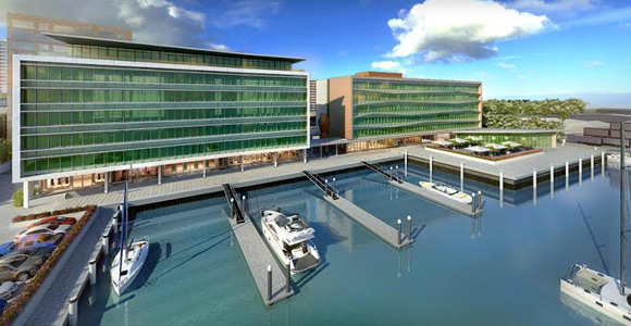 An artist's impression of Steamships' new Harbour Office, currently under construction in Port Moresby. Credit: Kramer Ausenco