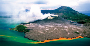 Rabaul Volcano in East New Britain. Credit: Kirklandphotos.com
