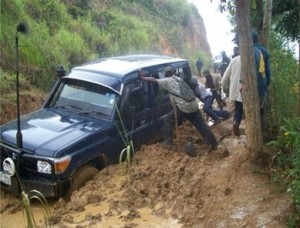 Slips like this on Highlands Highway may soon be history. Courtesy:  Peter Korugi