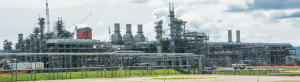 Train 1 at the massive PNG LNG gas plant north-west of Port Moresby.  Credit: ExxonMobil