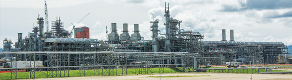 Train 1at the massive PNG LNG gas plant north-west of Port Moresby. Credit: ExxonMobil