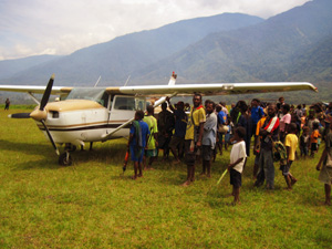 Butch Herschman says he has so far helped six villages to build and maintain air strips, with another 16 planned for the coming year.