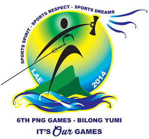 The new logo for the 2014 PNG Games
