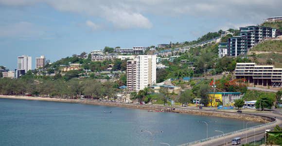 Port Moresby’s Ela Beach is the site of several residential and hotel developments, including the expansion of the Ela Beach Hotel and the Windward Apartments. Credit: Kramer Ausenco