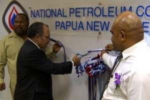 Prime Minister Peter O'Neill officially opens the new NPCP office. Credit: EMTV