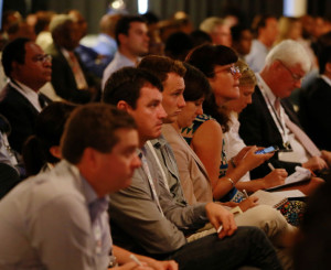 An attentive audience for the Prime Minister