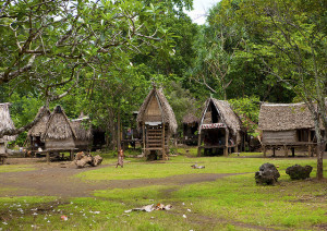 Trobriand Island village. via Flckr