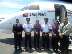 Link PNG's Daniel Wanma, Lloyd Loi, Delina Delabu, Lloyd Timano, McFarlane Edward, and Simiu Taufa