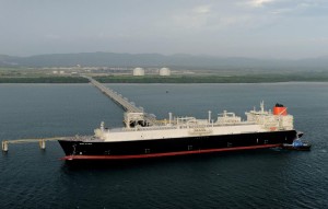 An LNG ship