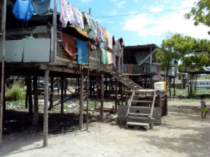 An example of current housing conditions in PNG. Credit: Community Housing.