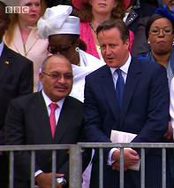 Prime Ministers Peter O'Neill and David Cameron. Credit; BBC