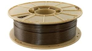 A 3d printer filament made from coffee waste. Credit: 3Dom