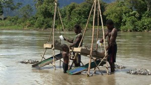 Alluvial mining. Credit: Ramumine. 