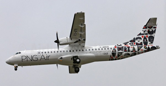 The rebranded PNG Air aircraft.
