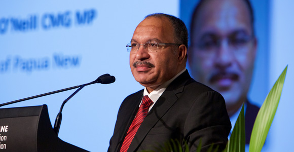 Prime Minister Peter O'Neill