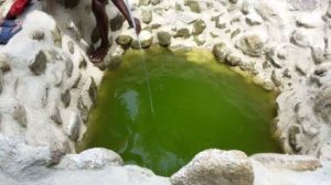 Contaminated water on Manus. Credit: Tom Anayabere via The Loop.