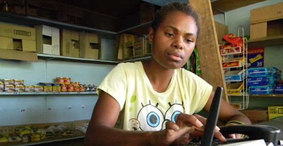 A MiCash agent. Credit: ADB