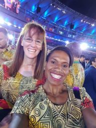 PNG Olympic athletes at the opening ceremony. Source: Wantok Clothing