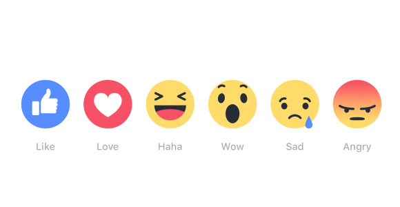 Facebook reaction icons