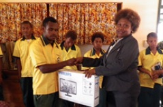 QBE PNG donated a new generator to Malabunga Secondary School Source: QBE PNG