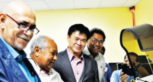 The opening of Borneo Pharmaceuticals' new pathology lab. Credit: Post Courier.