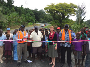 Ribbon-cutting ceremony for the new Arawa to Kieta Port Road. 