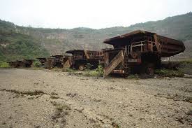 The deserted Panguna mine. Credit: Ramumine