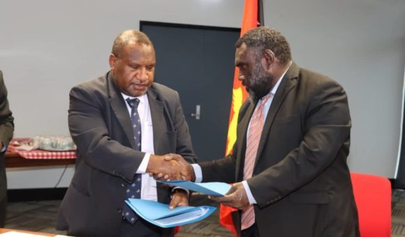 President Toroama and Marape