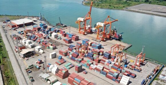 Aerial photo of Lae Port. Credit: ICTSI